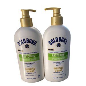 Gold Bond Restoring Hydrating Lotion 13 Oz Ceramides CoQ10 Vitamin C Green Tea F